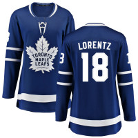 Toronto Maple Leafs #18 Steven Lorentz Women's Home Breakaway Blue Jersey