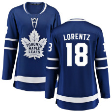 Toronto Maple Leafs #18 Steven Lorentz Women's Home Breakaway Blue Jersey