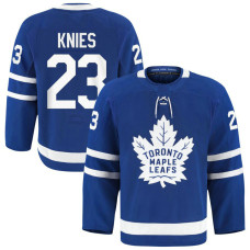 Toronto Maple Leafs #23 Matthew Knies Home Authentic Pro Blue Jersey
