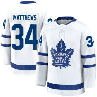 Youth Toronto Maple Leafs #34 Auston Matthews Away Premium White Jersey