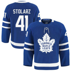 Youth Toronto Maple Leafs #41 Anthony Stolarz Home Authentic Pro Blue Jersey