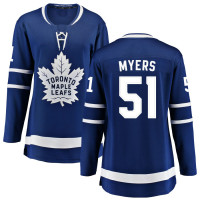 Toronto Maple Leafs #51 Philippe Myers Women's Home Breakaway Blue Jersey