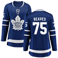 Toronto Maple Leafs #75 Ryan Reaves Women's Home Breakaway Blue Jersey