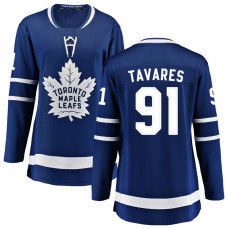 Toronto Maple Leafs #91 John Tavares Women's Home Breakaway Blue Jersey