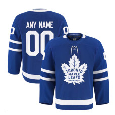 Toronto Maple Leafs Customized Home Authentic Pro Blue Jersey