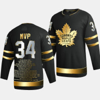 Auston Matthews MVP #34 Toronto Maple Leafs Black Career Awards Jersey Auston Matthews MVP #34 Toronto Maple Leafs Black Career Awards Jersey