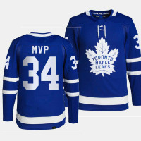 Auston Matthews MVP #34 Toronto Maple Leafs Blue Authentic Primegreen Jersey Auston Matthews MVP #34 Toronto Maple Leafs Blue Authentic Primegreen Jersey