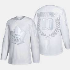 Toronto Maple Leafs George Armstrong #10 Hall of Famers White Award Jersey