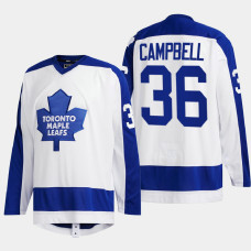 Toronto Maple Leafs Jack Campbell #36 Team Classics White Jersey Primary Logo Toronto Maple Leafs Jack Campbell #36 Team Classics White Jersey Primary Logo