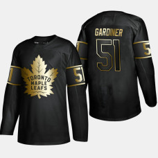 Toronto Maple Leafs Jake Gardiner #51 Authentic 2019 Golden Edition Black Player Jersey - Men's