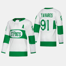 Toronto St. Pats #91 John Tavares Authentic Player White Jersey