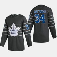 Men's Toronto Maple Leafs Auston Matthews #34 2020 All-Star Game Gray Authentic Jersey