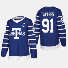 Toronto Arenas John Tavares #91 Throwback Authentic Blue Jersey