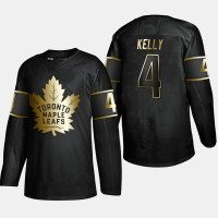 Toronto Maple Leafs Red Kelly #4 Golden Edition Black Legend Jersey