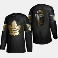 Toronto Maple Leafs Syl Apps #10 Retired Player 2019 Golden Edition Black Jersey - Men's