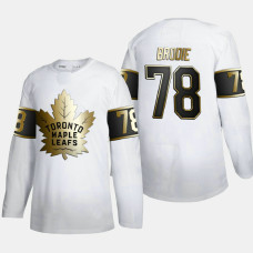 Men's Toronto Maple Leafs T. J. Brodie #78 Golden Edition White Authentic Player Jersey