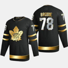 Men Toronto Maple Leafs T.J. Brodie #78 2020-21 Authentic Golden Limited Edition Jersey - Black