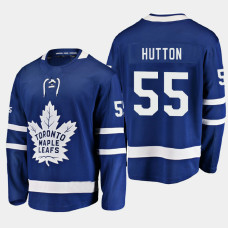 Men's Toronto Maple Leafs David Rittich #33 Home 2021 Blue Jersey