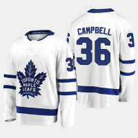 Men's Toronto Maple Leafs Jack Campbell #36 Away 2021 White Jersey Men's Toronto Maple Leafs Jack Campbell #36 Away 2021 White Jersey