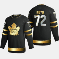 Men Toronto Maple Leafs Travis Boyd #72 2020-21 Authentic Golden Limited Edition Jersey - Black