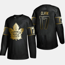 Toronto Maple Leafs Wendel Clark #17 2019 Golden Edition Retired Player Jersey - Black