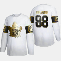 Men's Toronto Maple Leafs William Nylander #88 Golden Edition White Authentic Jersey