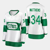 Women's Toronto St. Pats #34 Auston Matthews Premier White Jersey