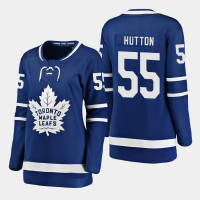 Women Toronto Maple Leafs Ben Hutton #55 2021 Home Blue Jersey