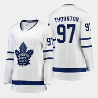 Women's Toronto Maple Leafs Joe Thornton #97 2020-21 Away Breakaway Player White Jersey