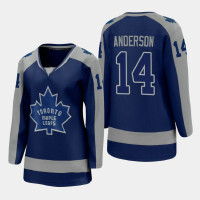 Women's Toronto Maple Leafs Joey Anderson #14 2020-21 Reverse Retro Special Edition Royal Jersey