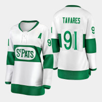 Women's Toronto St. Pats #91 John Tavares Premier White Jersey