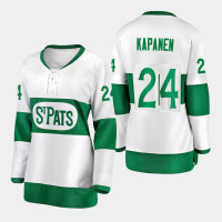 Women's Toronto St. Pats #24 Kasperi Kapanen Premier White Jersey