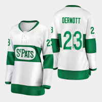 Women's Toronto St. Pats #23 Travis Dermott Premier White Jersey